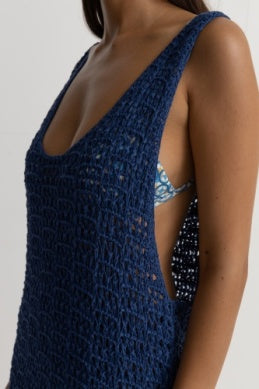 RHYTHM Maddie knit scoop neck midi dress