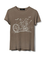 Skeleton Riding washed tee