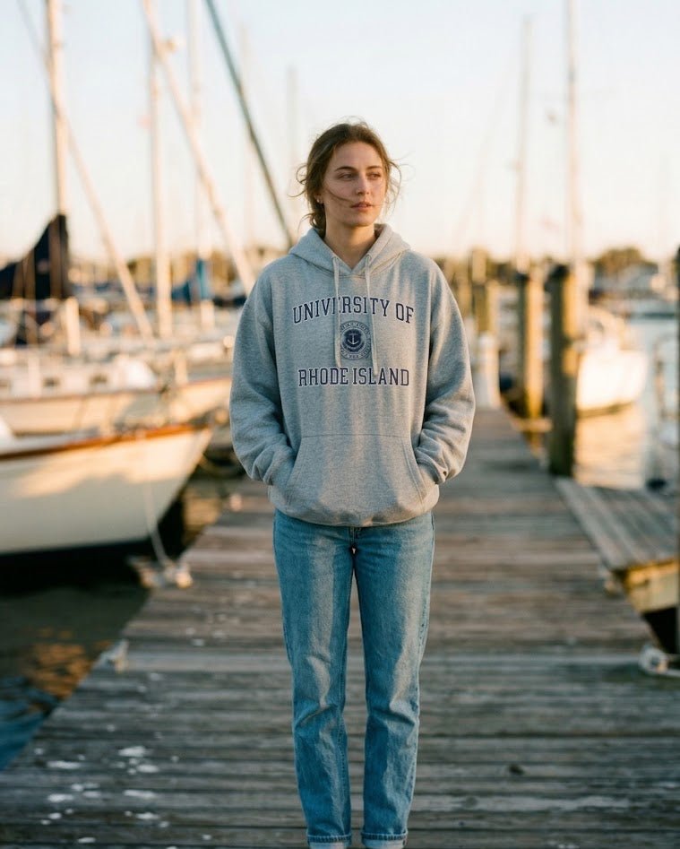 URI Kickoff Hoodie - Heather Grey - The Salty BabeHoodies