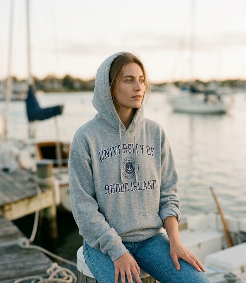 URI Kickoff Hoodie - Heather Grey - The Salty BabeHoodies