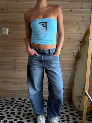 URI Tube Top - Light Blue - The Salty BabeTop