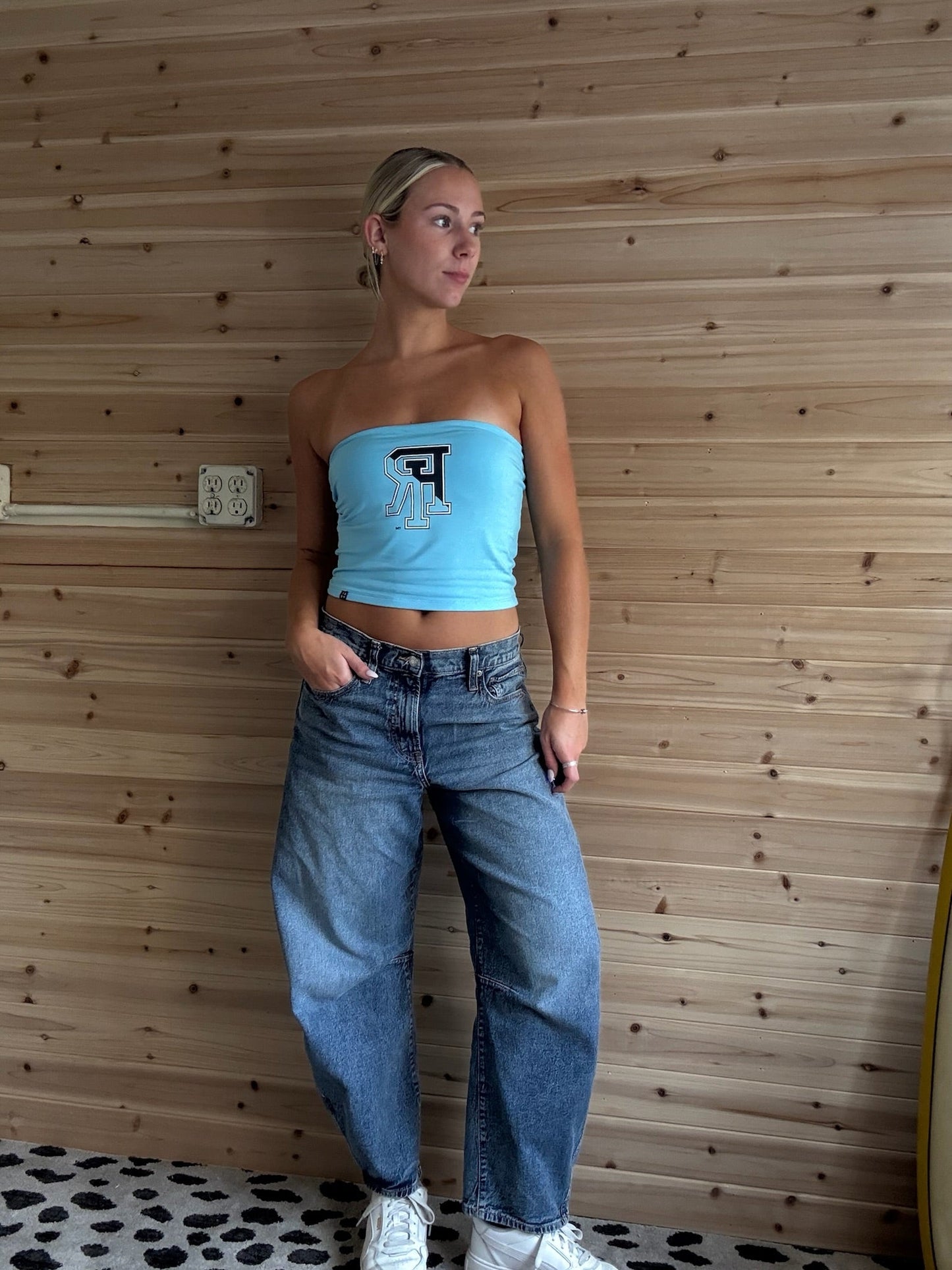 URI Tube Top - Light Blue - The Salty BabeTop