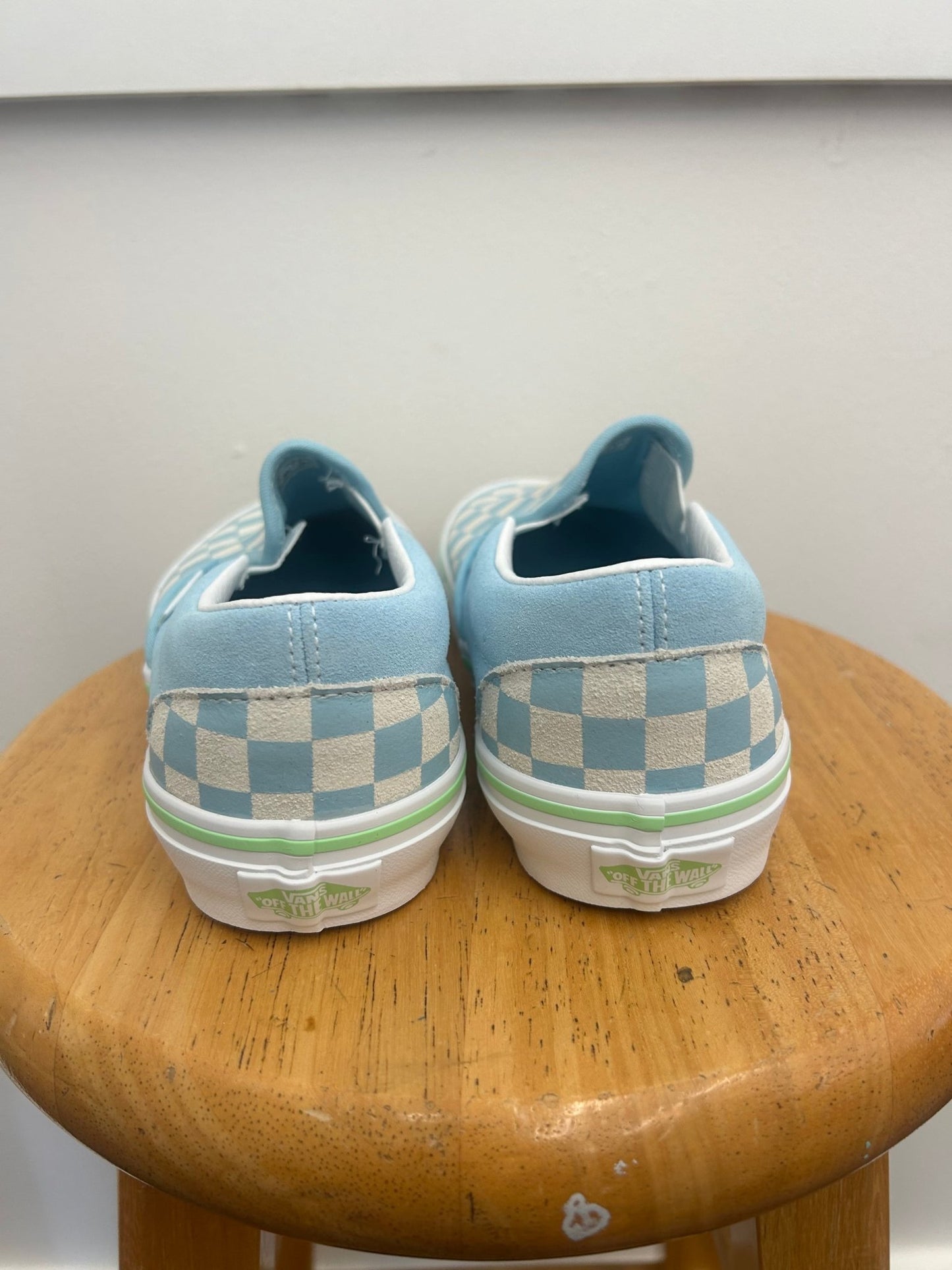 VANS Classic Slip-On Checkerboard Shoe Crystal Blue – The Salty Babe