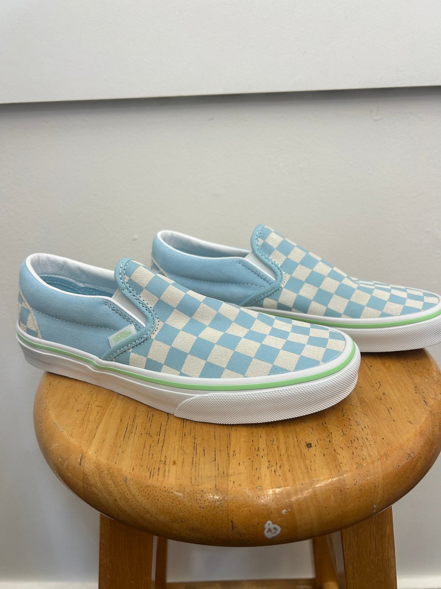 Baby Blue Vans Slip Ons Checkered Blue Outlet Vans Vans Slip Ons