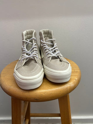 VANS MTE Sk8 - Hi Reissue 38 Canvas Sneaker - Weave/Sand - The Salty BabeFootwear