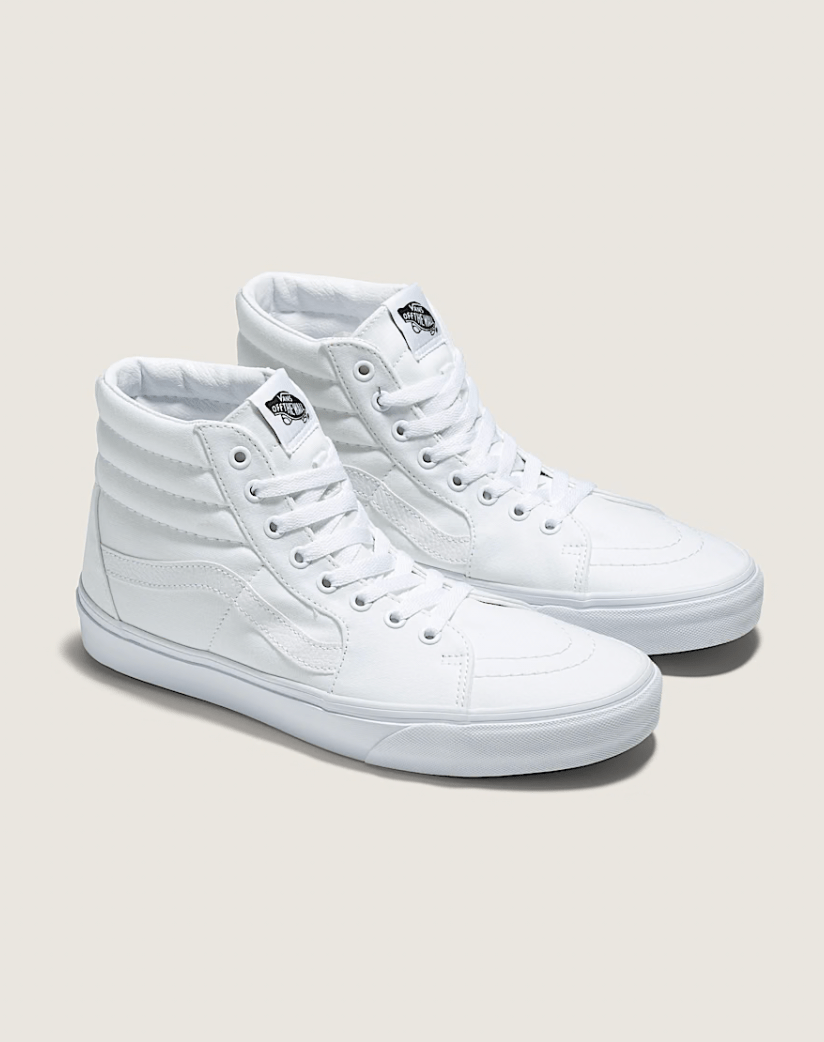 VANS SK8 - Hi Sneakers - True White - The Salty BabeFootwear