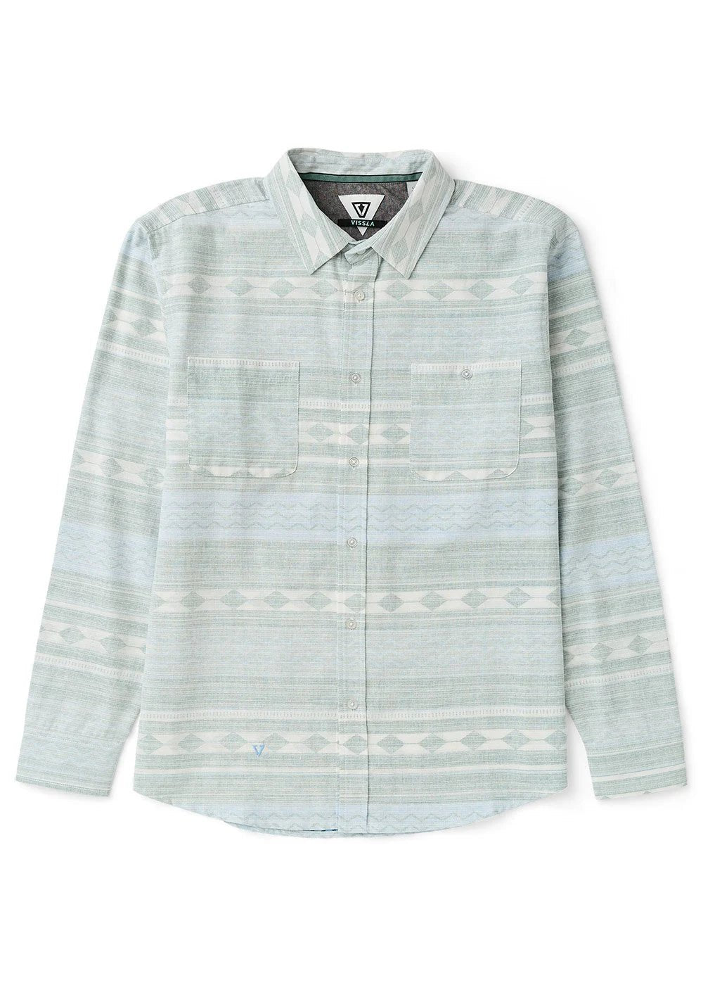 VISSLA Wild Park LS Woven - Blue Mint - The Salty Babemens