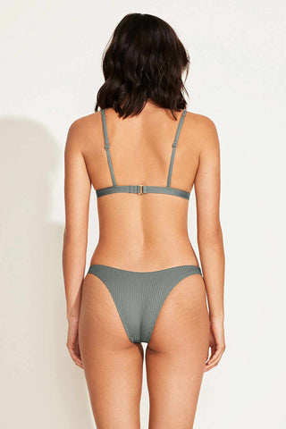 VITAMIN A California High Leg Bikini Bottoms - Sea Green - The Salty BabeSwim Bottoms