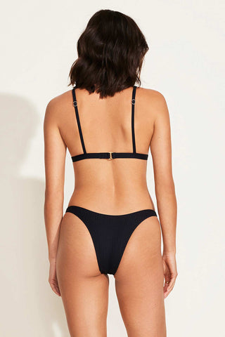 VITAMIN A Moss Bralette Bikini Top - Black - The Salty BabeSwim Tops