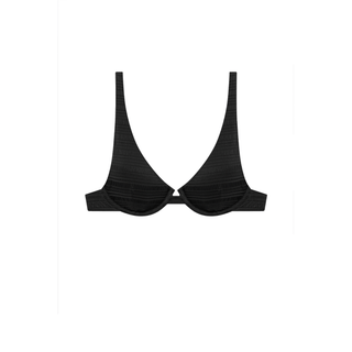 VITAMIN A Rossi Underwire Bikini Top - Black - The Salty BabeSwim Tops