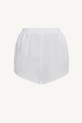 VITAMIN A Tallows Linen Short - White - The Salty BabeShorts