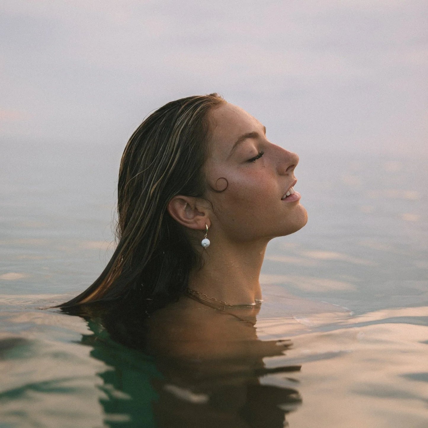 VOYAGE Freshwater Pearl Gold Earrings - The Salty BabeEarrings