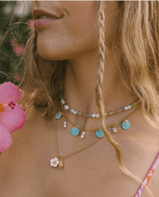 VOYAGE Hibiscus Necklace - The Salty BabeJewelry