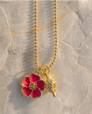 VOYAGE Hibiscus Necklace - The Salty BabeJewelry