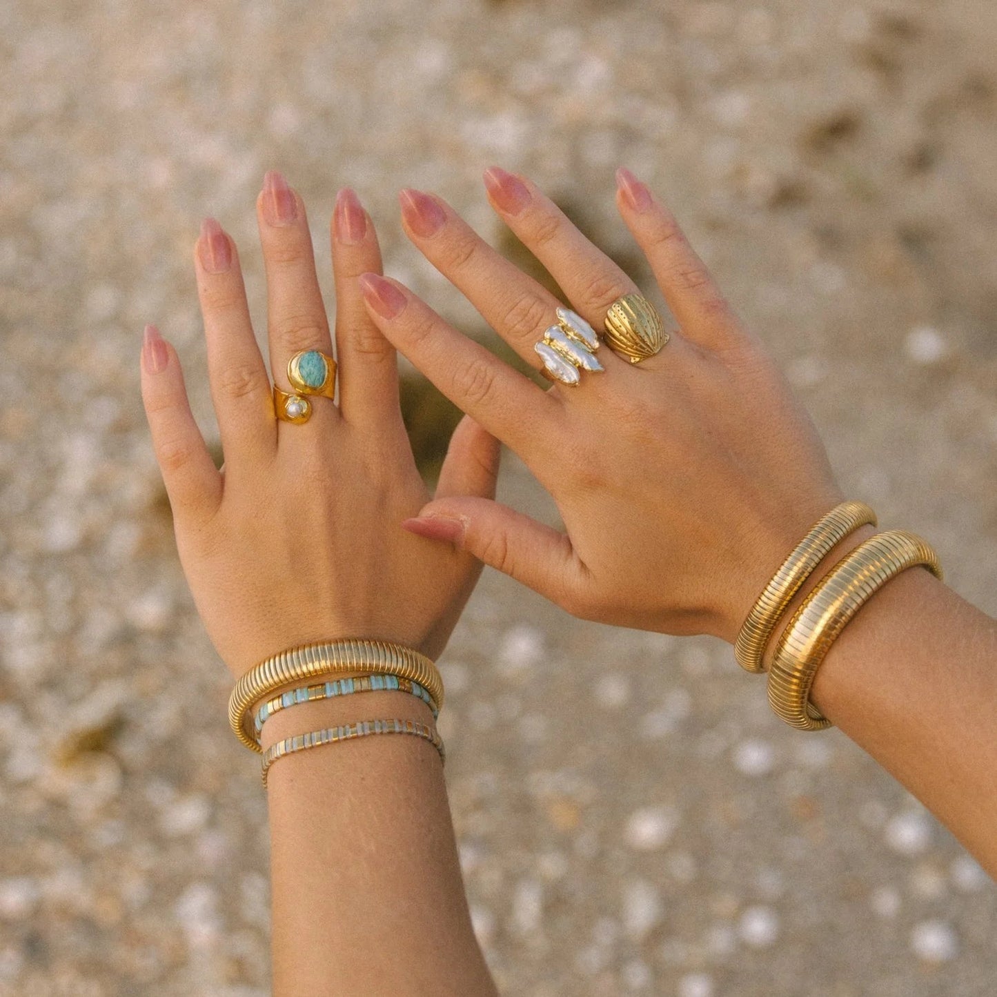 VOYAGE Scallop Shell Gold Ring - The Salty BabeRings