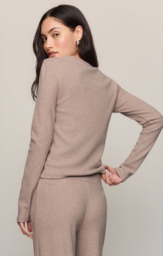 ZSUPPLY Tucked In Long Sleeve Tee in  Heather Ash