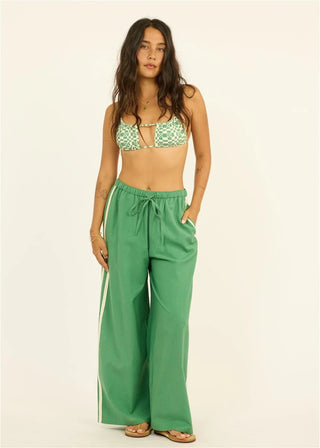 Walk The Line Woven Pants - Sea Green - The Salty BabePants
