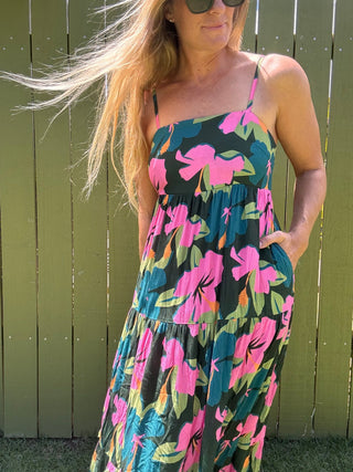 Water Hibiscus Maxi Dress - The Salty BabeDresses