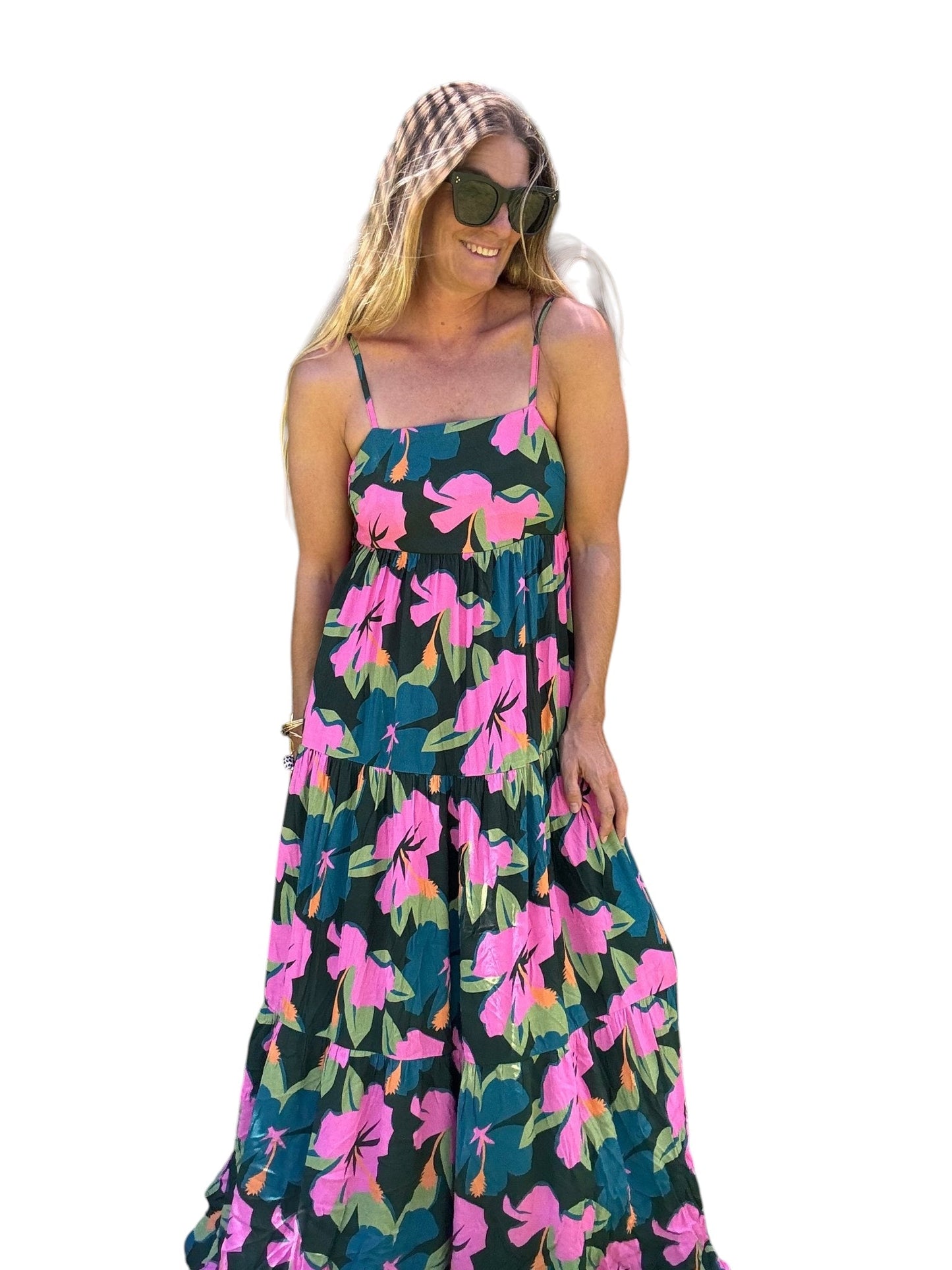 Water Hibiscus Maxi Dress - The Salty BabeDresses