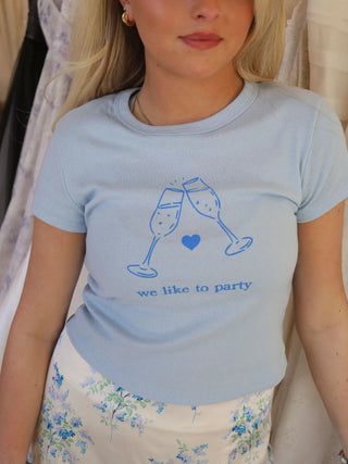 We Like To Party Baby Tee - The Salty BabeTee Shirts