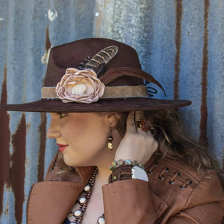 Western White Turquoise w/ Copper Bead Drop Earring - The Salty BabeJewelry