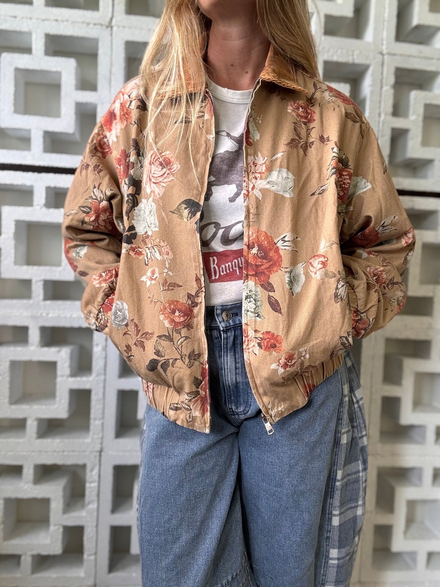 Wild & Floral Zip - Up Jacket - The Salty BabeJackets