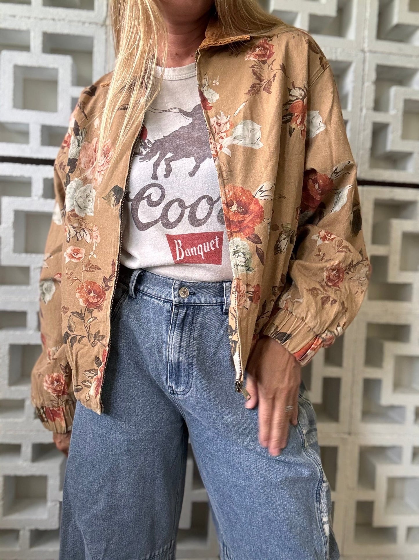 Wild & Floral Zip - Up Jacket - The Salty BabeJackets