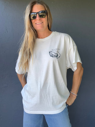 World Is Your Oyster Oversized tee - The Salty BabeGraphic Tee Shirts
