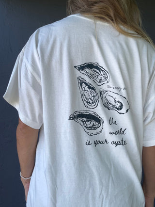World Is Your Oyster Oversized tee - The Salty BabeGraphic Tee Shirts