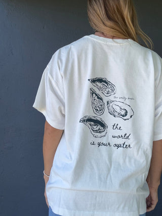 World Is Your Oyster Oversized tee - The Salty BabeGraphic Tee Shirts