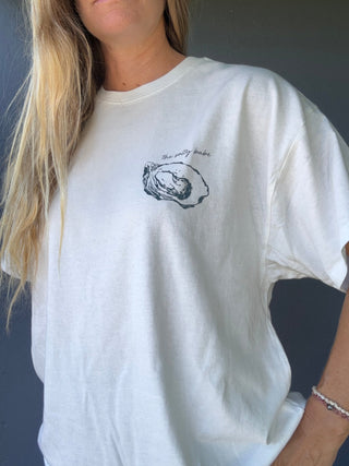 World Is Your Oyster Oversized tee - The Salty BabeGraphic Tee Shirts