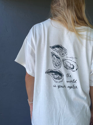 World Is Your Oyster Oversized tee - The Salty BabeGraphic Tee Shirts