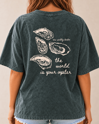 World Is Your Oyster Oversized Tee - Alpine | The Salty Babe