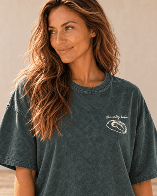 World Is Your Oyster Oversized Tee - Alpine | The Salty Babe