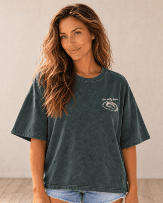 World Is Your Oyster Oversized Tee - Alpine | The Salty Babe