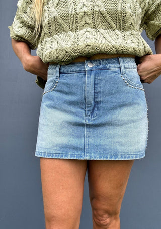 Wrangler’s Way Denim Skort - The Salty BabeSkort