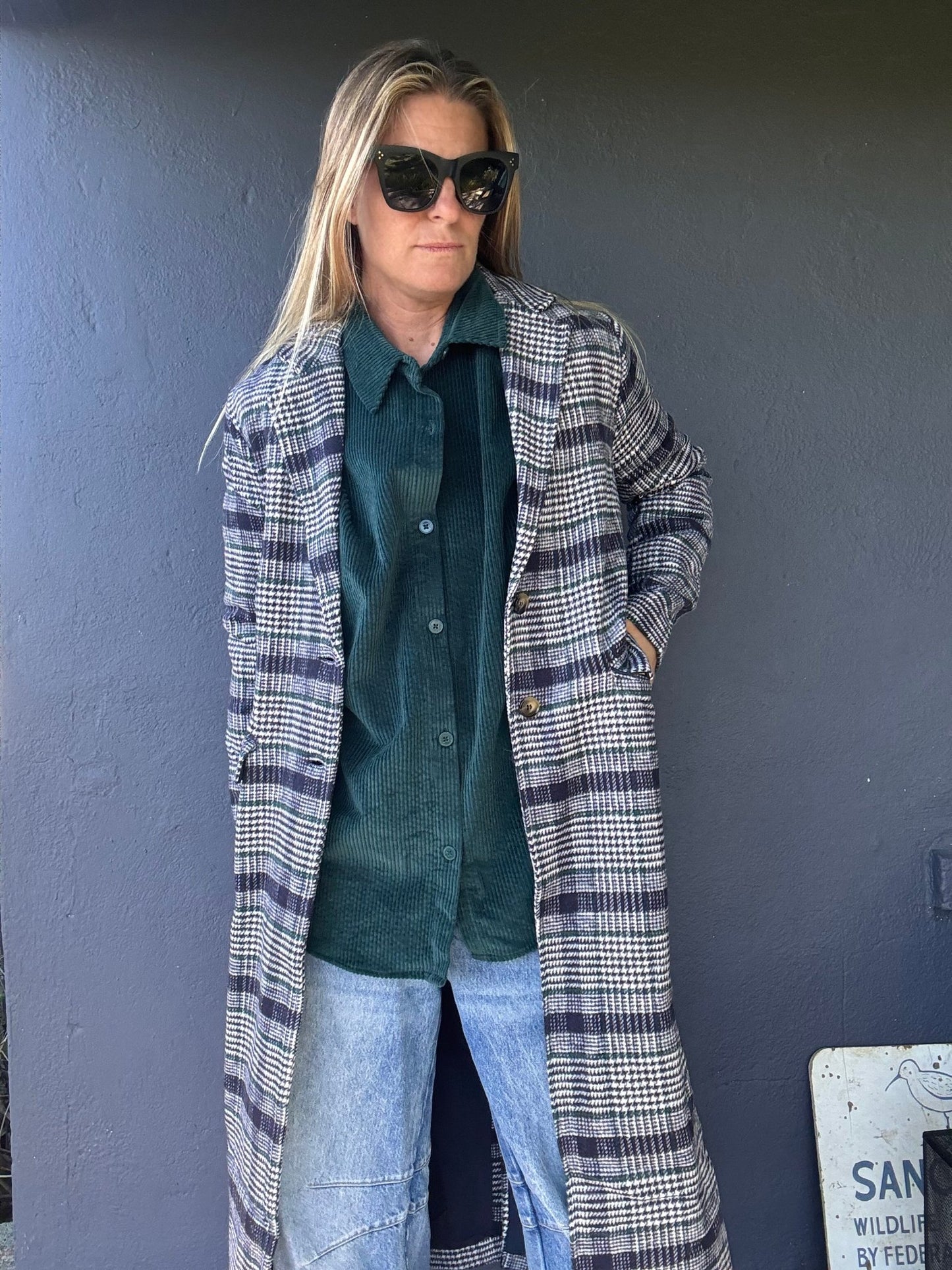 Wrapped in Blue Long Coat - The Salty BabeCoat