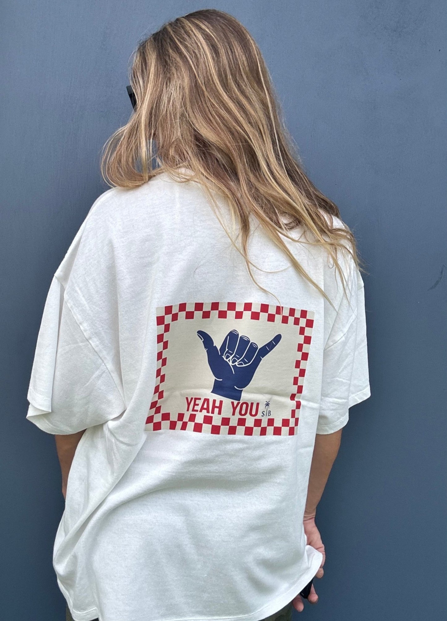 Yeah You Checked Oversized Tee - The Salty BabeGraphic Tee Shirts