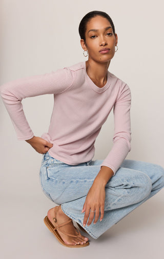 ZSUPPLY Arlet Mini Thermal Top in Soft Blush