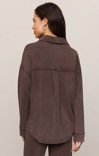 ZSUPPLY All Day Knit Jacket - Dark Chocolate - The Salty BabeJackets