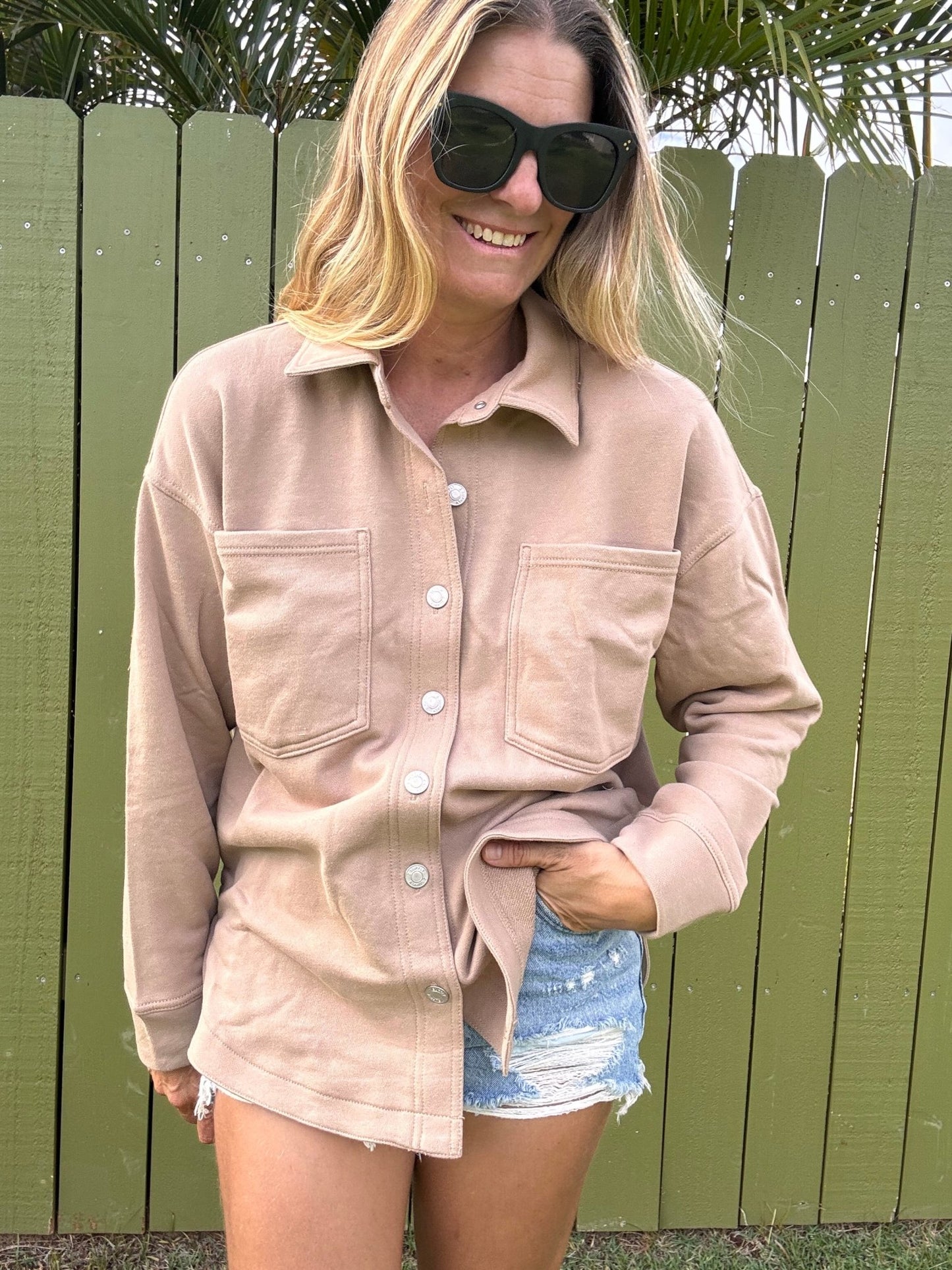 ZSUPPLY All Day Knit Jacket - Iced Coffee - The Salty BabeJackets