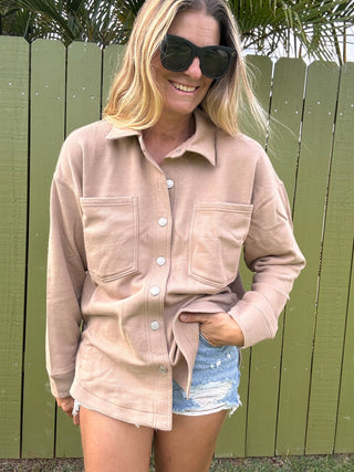 ZSUPPLY All Day Knit Jacket - Iced Coffee - The Salty BabeJackets