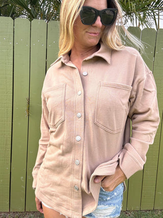 ZSUPPLY All Day Knit Jacket - Iced Coffee - The Salty BabeJackets