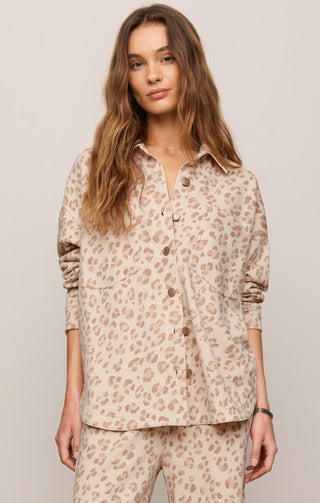 ZSUPPLY All Day Knit Leopard Jacket - Sandstone - The Salty BabeJackets