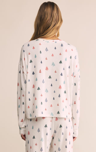 ZSUPPLY Alpine Tree Long Sleeve Top - White - The Salty BabeLong Sleeve Tops