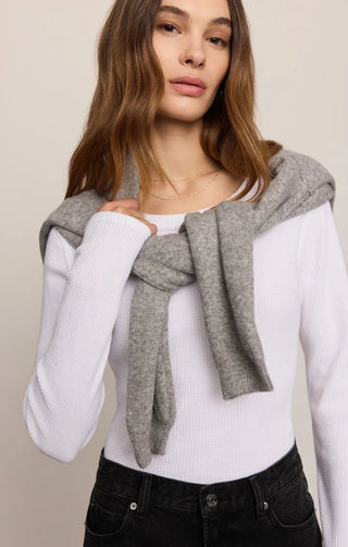 ZSUPPLY Arlet Mini Thermal Top - White - The Salty BabeLong Sleeve Tops
