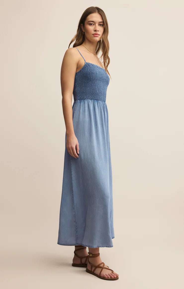 Bayside Chambray Maxi Dress - S Bayside Chambray Maxi Dress - S