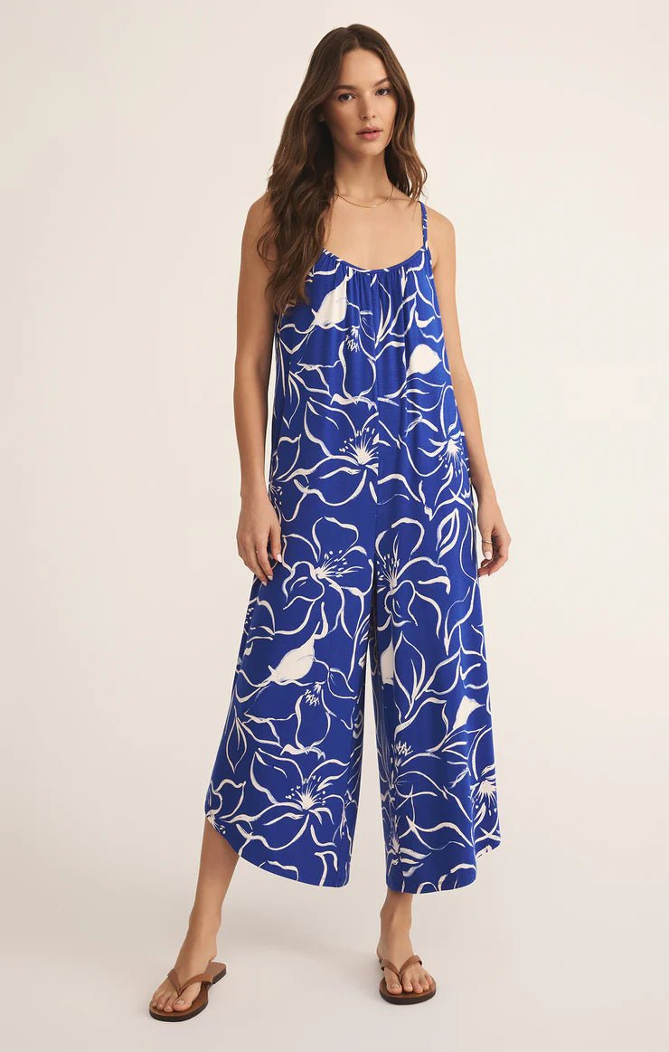 ZSUPPLY Cala Floral Flared Jumpsuit - Oceanside - The Salty BabeJumpsuits