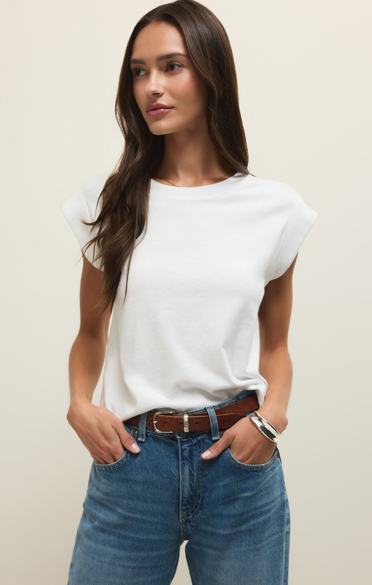 ZSUPPLY Camino Jersey Top - White - The Salty BabeTop