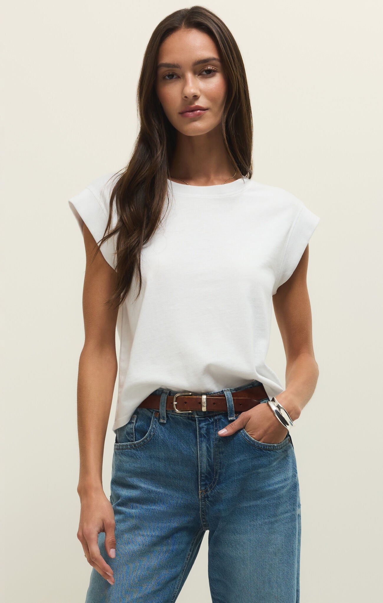 ZSUPPLY Camino Jersey Top - White - The Salty BabeTop